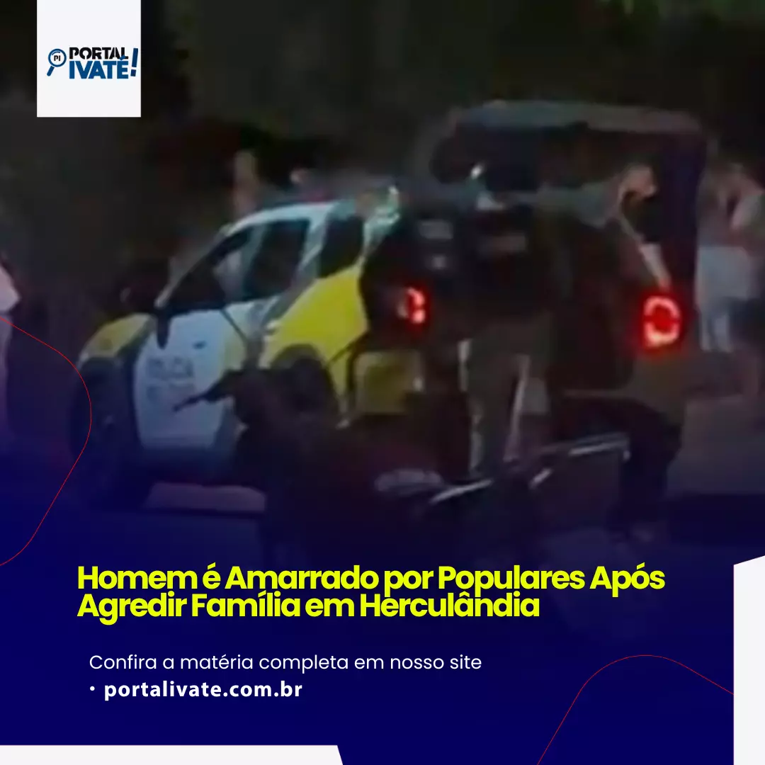 Homem é Amarrado por Populares Após Agredir Família em Herculândia